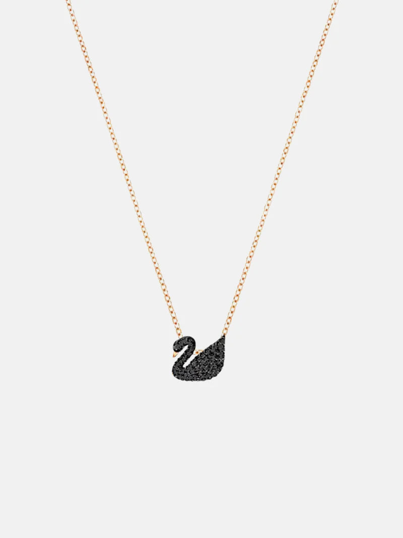 Swarovski | Iconic Swan Pendant | Black