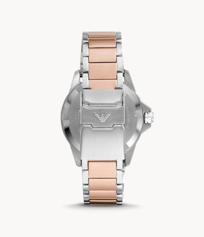 Emporio Armani | Diver Brown/Rose gold colored steel 42 mm | AR11340