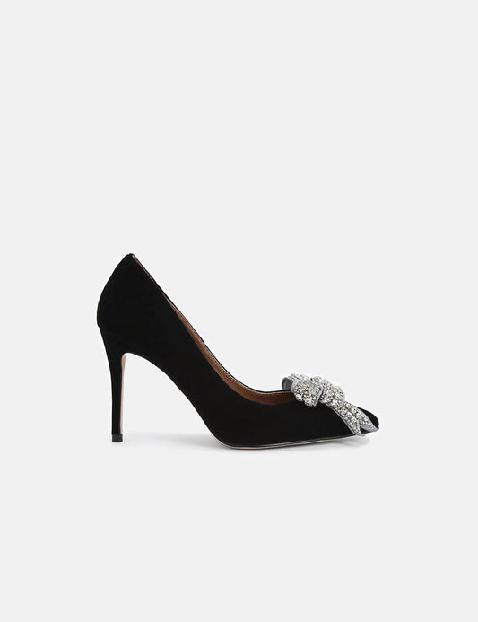 Kurt Geiger London | Belgravia Bow Heel Sandal – Black Other