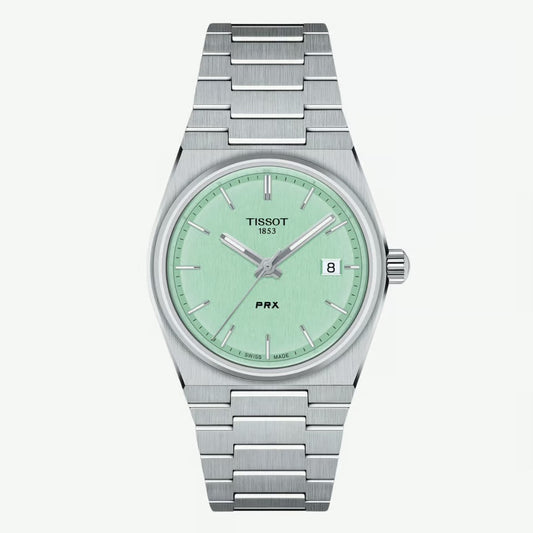 Tissot PRX | Stainless Steel Quartz Watch Men's Watch - Light Green Dial