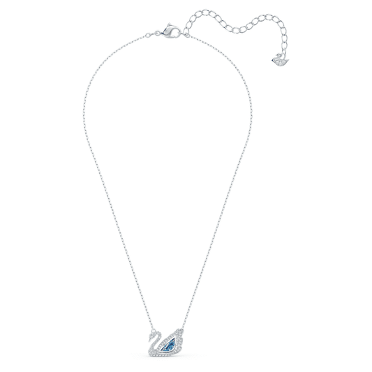 Swarovski | Swan Necklace |  Swan, Blue, Rhodium Plated