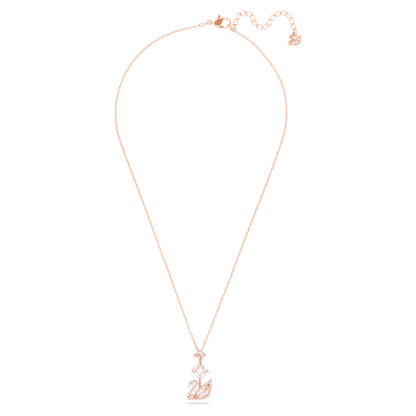 Swarovski | Swan Pendant  | Swan, Pink, Rose gold-tone plated