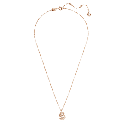 Swarovski | Swan Pendant | Swan, Small, White, Rose gold-tone plated