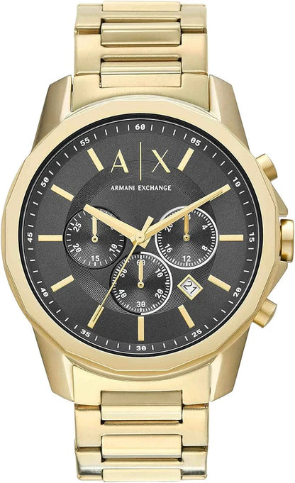 Armani Exchange | Chronograph Dress Watch for Men with Stainless Steel, Silicone or Leather Band | AX1722