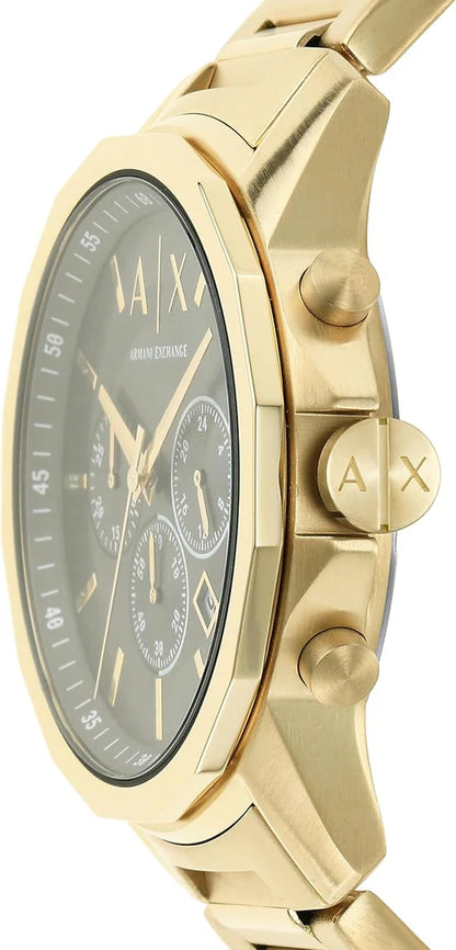 Armani Exchange | Chronograph Dress Watch for Men with Stainless Steel, Silicone or Leather Band | AX1722