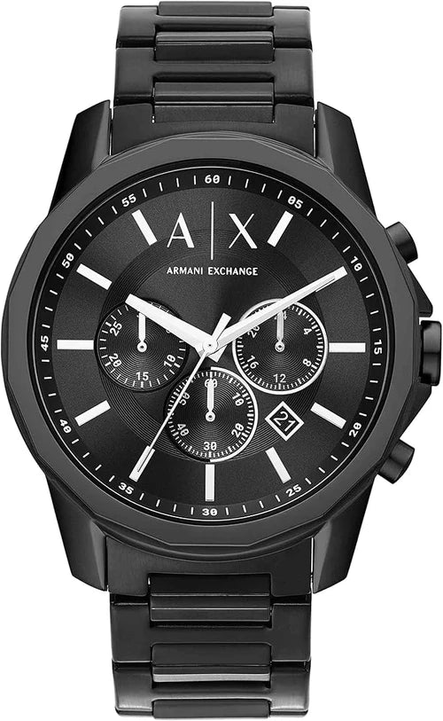 Armani Exchange | Chronograph Dress Watch for Men with Stainless Steel, Silicone or Leather Band | AX1722