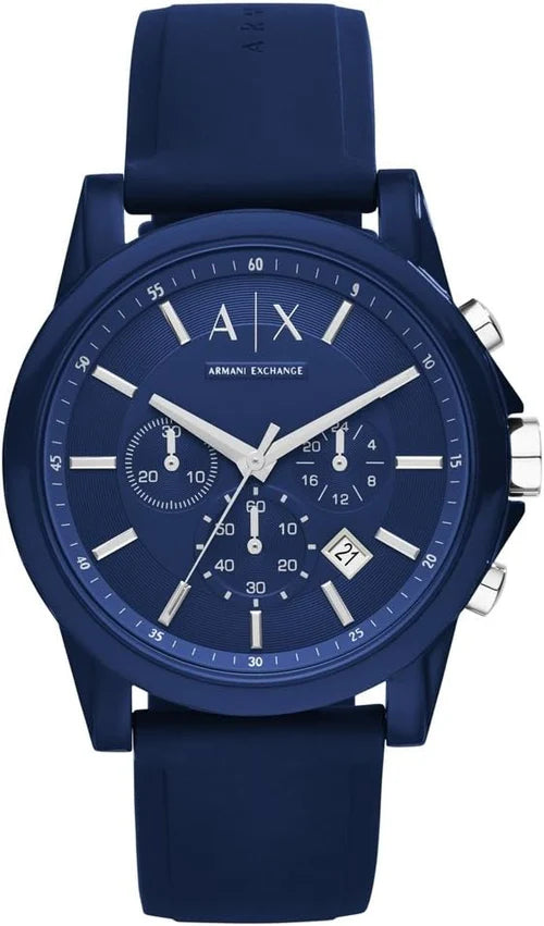 Armani Exchange | Chronograph Watch for Men with Leather, Stainless Steel or Silicone Band | AX1327