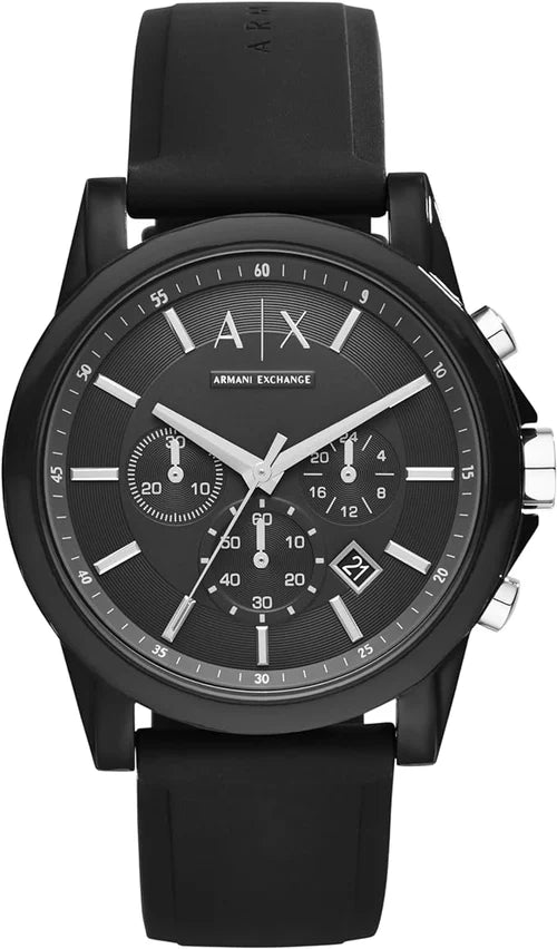 Armani Exchange | Chronograph Watch for Men with Leather, Stainless Steel or Silicone Band | AX1326