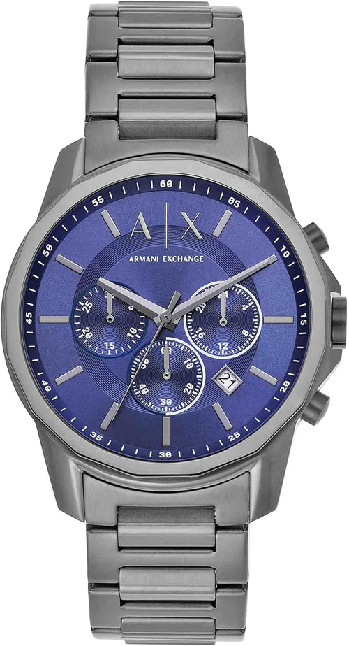 Armani Exchange | Chronograph Dress Watch for Men with Stainless Steel, Silicone or Leather Band | AX1731