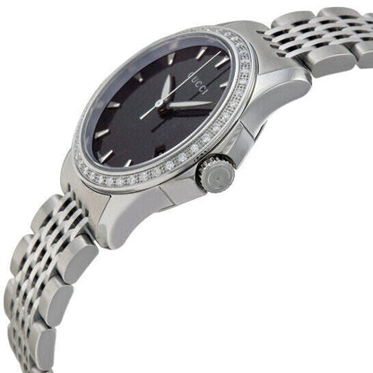 Gucci | G-Timeless Black Mother of Pearl Dial Diamond Women's Watch | YA126507