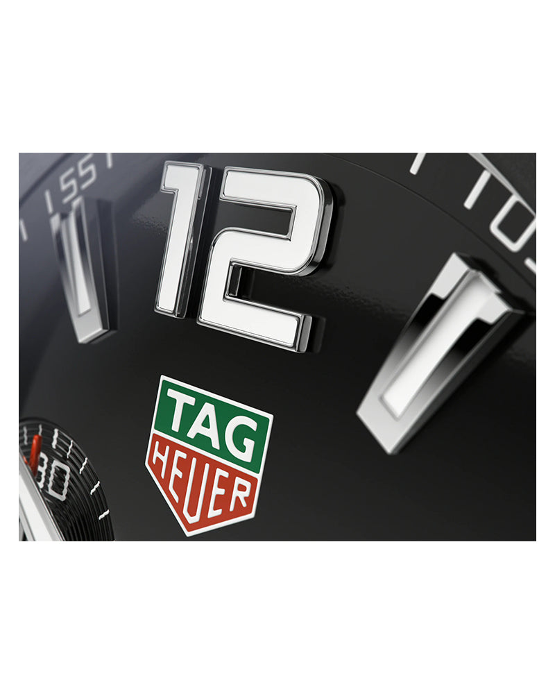 Tag Heuer | Mens Formula 1 Silver Stainless Steel Case Quartz Chronograph, Tachymeter Black Dial Silver Stainless Steel Bracelet Watch