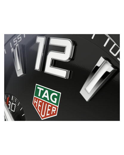 Tag Heuer | Mens Formula 1 Silver Stainless Steel Case Quartz Chronograph, Tachymeter Black Dial Silver Stainless Steel Bracelet Watch