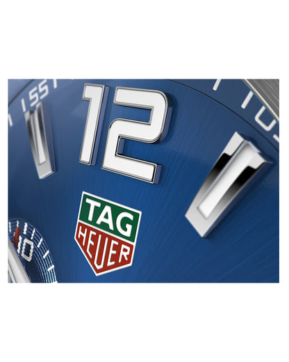 Tag Heuer | Mens Formula 1 Silver Stainless Steel Case Quartz Chronograph, Tachymeter Blue Sunray Dial Silver Stainless Steel Bracelet Watch