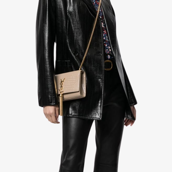 YSL | Kate croc-effect crossbody bag Small